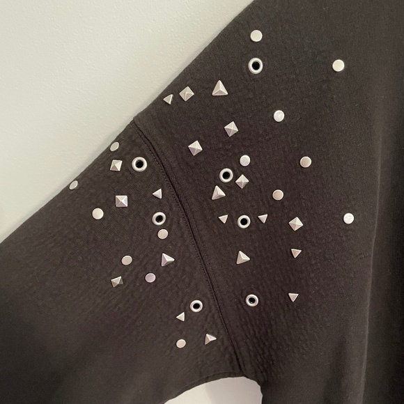 5 for $20: Joe's Jeans studded zipper crewneck sweatshirt - Picture 2 of 7